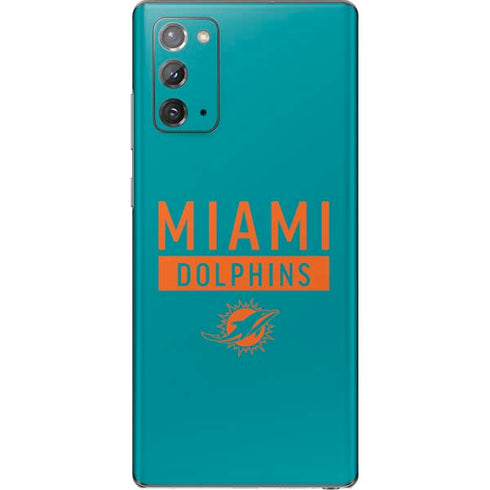 NFL Miami Dolphins Teal Performance Series Galaxy Note20 5G Skin