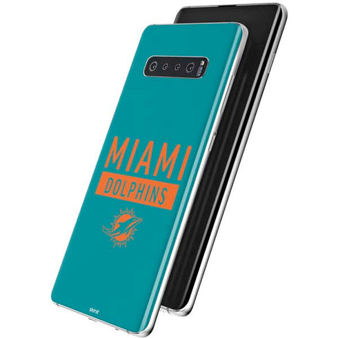 NFL Miami Dolphins Teal Performance Series Galaxy S10 Plus Skin