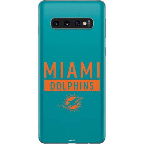 NFL Miami Dolphins Teal Performance Series Galaxy S10 Skin
