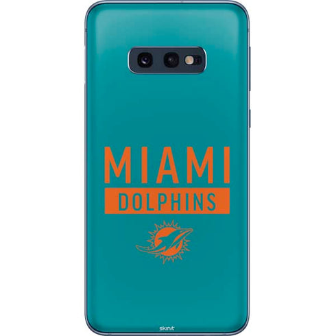 NFL Miami Dolphins Teal Performance Series Galaxy S10e Skin