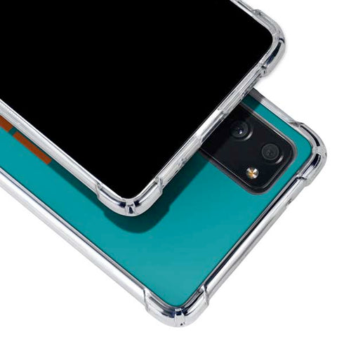 NFL Miami Dolphins Teal Performance Series Galaxy S20 FE Clear Case