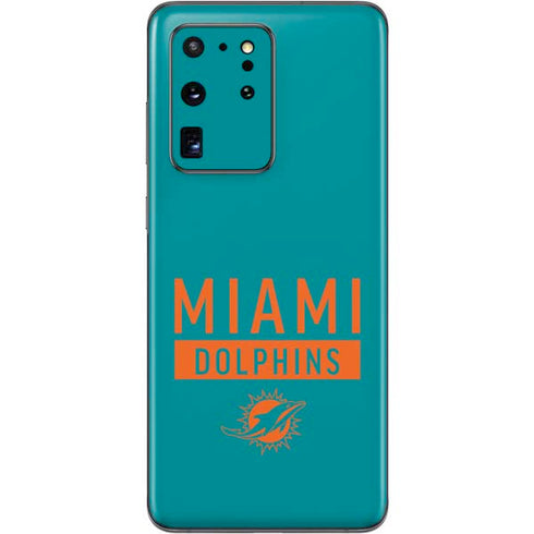 NFL Miami Dolphins Teal Performance Series Galaxy S20 Ultra 5G Skin
