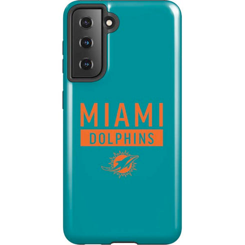 NFL Miami Dolphins Teal Performance Series Galaxy S21 5G Pro Case