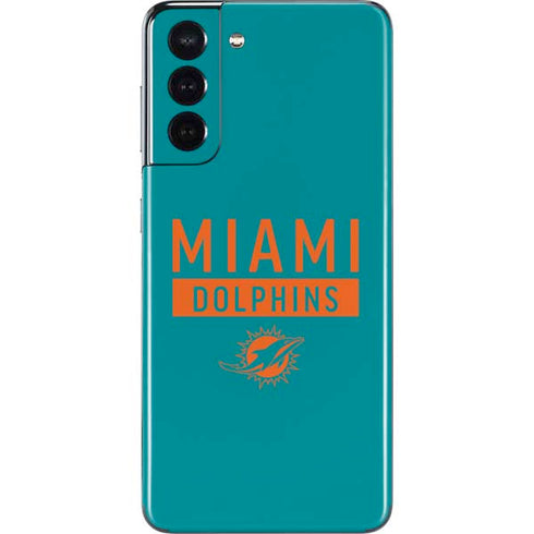NFL Miami Dolphins Teal Performance Series Galaxy S21 5G Skin