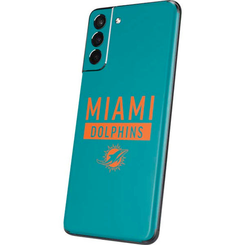 NFL Miami Dolphins Teal Performance Series Galaxy S21 Plus 5G Skin