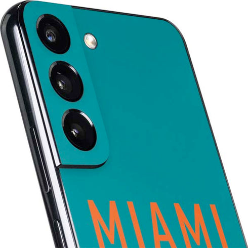NFL Miami Dolphins Teal Performance Series Galaxy S22 Skin