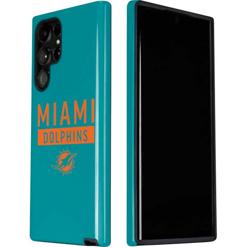 NFL Miami Dolphins Teal Performance Series Galaxy S22 Ultra Pro Case