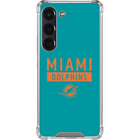 NFL Miami Dolphins Teal Performance Series Galaxy S23 Clear Case