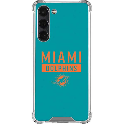NFL Miami Dolphins Teal Performance Series Galaxy S23 Plus Clear Case