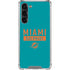 NFL Miami Dolphins Teal Performance Series Galaxy S23 Plus Clear Case