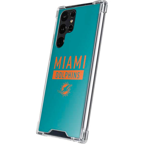 NFL Miami Dolphins Teal Performance Series Galaxy S24 Ultra Clear Case