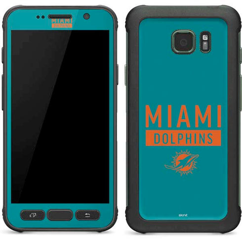 NFL Miami Dolphins Teal Performance Series Galaxy S7 Active Skin
