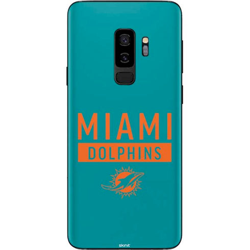 NFL Miami Dolphins Teal Performance Series Galaxy S9 Plus Skin