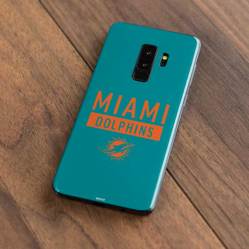 NFL Miami Dolphins Teal Performance Series Galaxy S9 Plus Skin