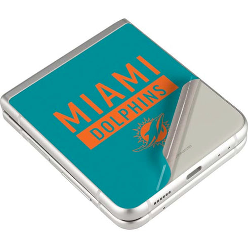 NFL Miami Dolphins Teal Performance Series Galaxy Z Flip3 5G Skin
