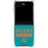 NFL Miami Dolphins Teal Performance Series Galaxy Z Flip5 5G Clear Case