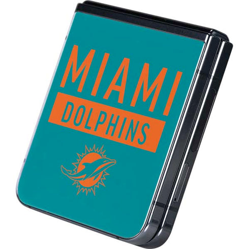 NFL Miami Dolphins Teal Performance Series Galaxy Z Flip5 5G Skin