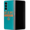 NFL Miami Dolphins Teal Performance Series Galaxy Z Fold4 5G Skin
