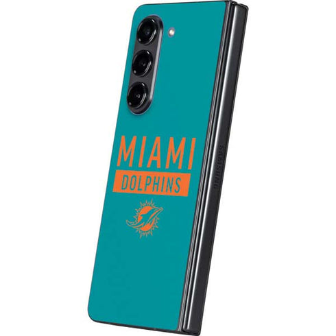 NFL Miami Dolphins Teal Performance Series Galaxy Z Fold5 5G Skin