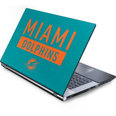 NFL Miami Dolphins Teal Performance Series Generic Laptop Skin