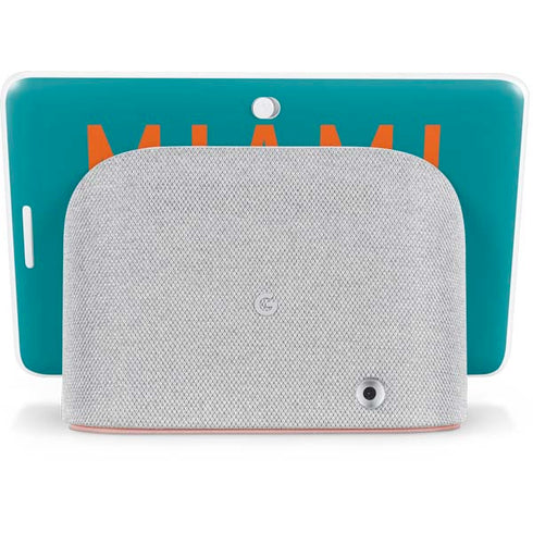 NFL Miami Dolphins Teal Performance Series Google Home Hub Skin