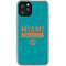 NFL Miami Dolphins Teal Performance Series iPhone 11 Pro Clear Case