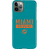 NFL Miami Dolphins Teal Performance Series iPhone 11 Pro Lite Case
