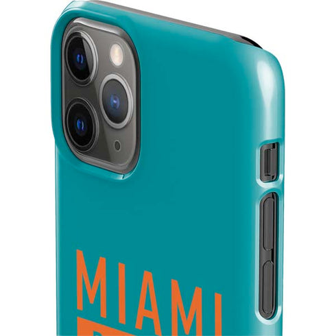 NFL Miami Dolphins Teal Performance Series iPhone 11 Pro Lite Case