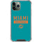 NFL Miami Dolphins Teal Performance Series iPhone 11 Pro Max Clear Case