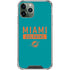 NFL Miami Dolphins Teal Performance Series iPhone 11 Pro Max Clear Case