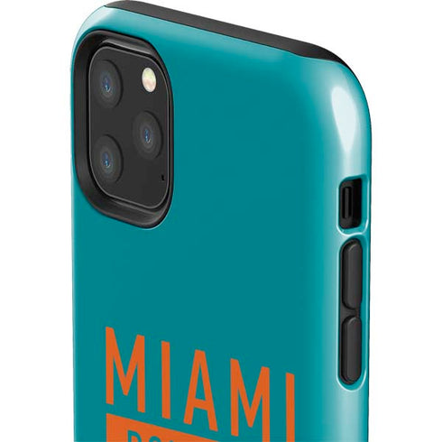 NFL Miami Dolphins Teal Performance Series iPhone 11 Pro Max Impact Case