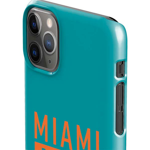 NFL Miami Dolphins Teal Performance Series iPhone 11 Pro Max Lite Case