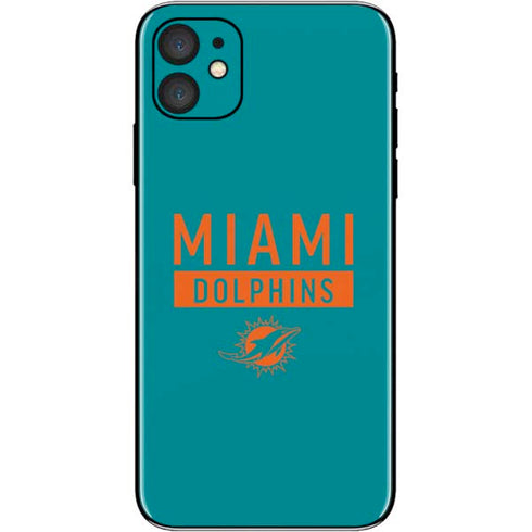 NFL Miami Dolphins Teal Performance Series iPhone 11 Skin