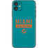 NFL Miami Dolphins Teal Performance Series iPhone 11 Skin