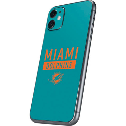 NFL Miami Dolphins Teal Performance Series iPhone 11 Skin