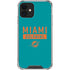 NFL Miami Dolphins Teal Performance Series iPhone 12 Clear Case