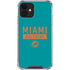NFL Miami Dolphins Teal Performance Series iPhone 12 Mini Clear Case