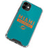 NFL Miami Dolphins Teal Performance Series iPhone 12 Mini Clear Case