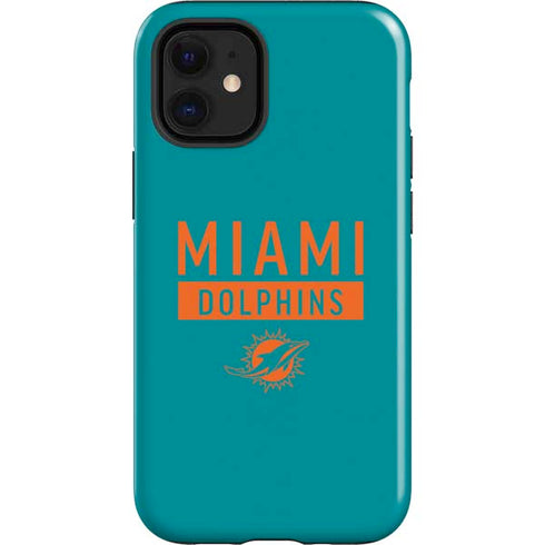 NFL Miami Dolphins Teal Performance Series iPhone 12 Mini Impact Case
