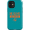 NFL Miami Dolphins Teal Performance Series iPhone 12 Mini Impact Case