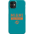 NFL Miami Dolphins Teal Performance Series iPhone 12 Mini Lite Case