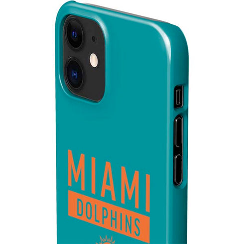 NFL Miami Dolphins Teal Performance Series iPhone 12 Mini Lite Case