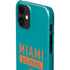 NFL Miami Dolphins Teal Performance Series iPhone 12 Mini Lite Case