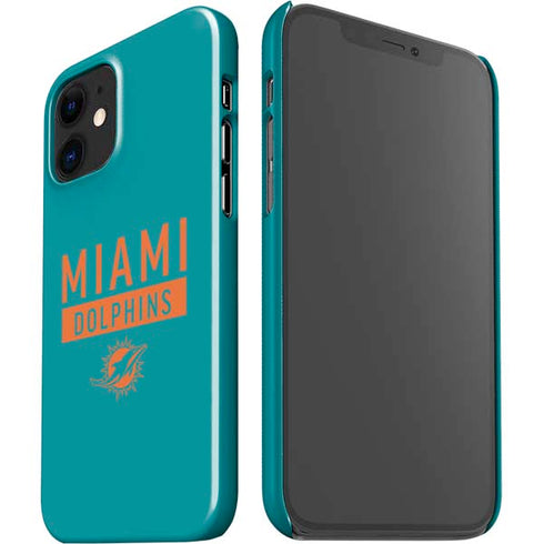 NFL Miami Dolphins Teal Performance Series iPhone 12 Mini Lite Case