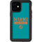 NFL Miami Dolphins Teal Performance Series iPhone 12 Mini Waterproof Case