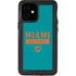NFL Miami Dolphins Teal Performance Series iPhone 12 Mini Waterproof Case