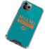 NFL Miami Dolphins Teal Performance Series iPhone 12 Pro Clear Case