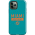 NFL Miami Dolphins Teal Performance Series iPhone 12 Pro Impact Case