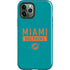 NFL Miami Dolphins Teal Performance Series iPhone 12 Pro Max Impact Case