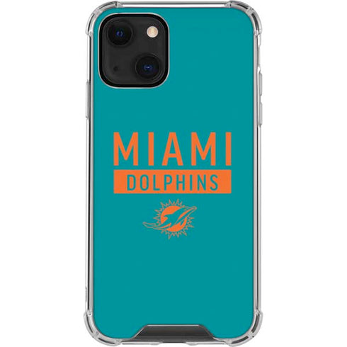 NFL Miami Dolphins Teal Performance Series iPhone 13 Clear Case